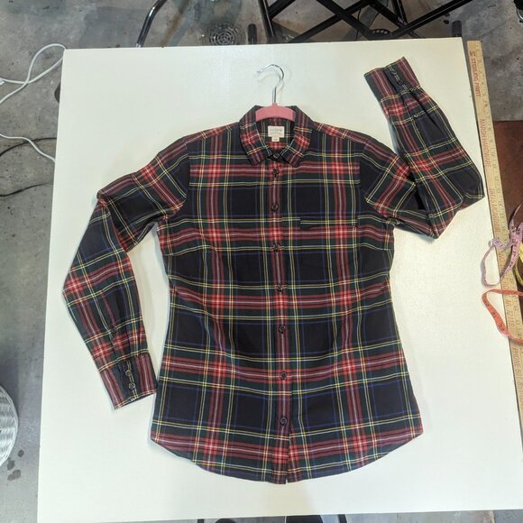 J Crew Size XS Plaid Button Down - Picture 10 of 11